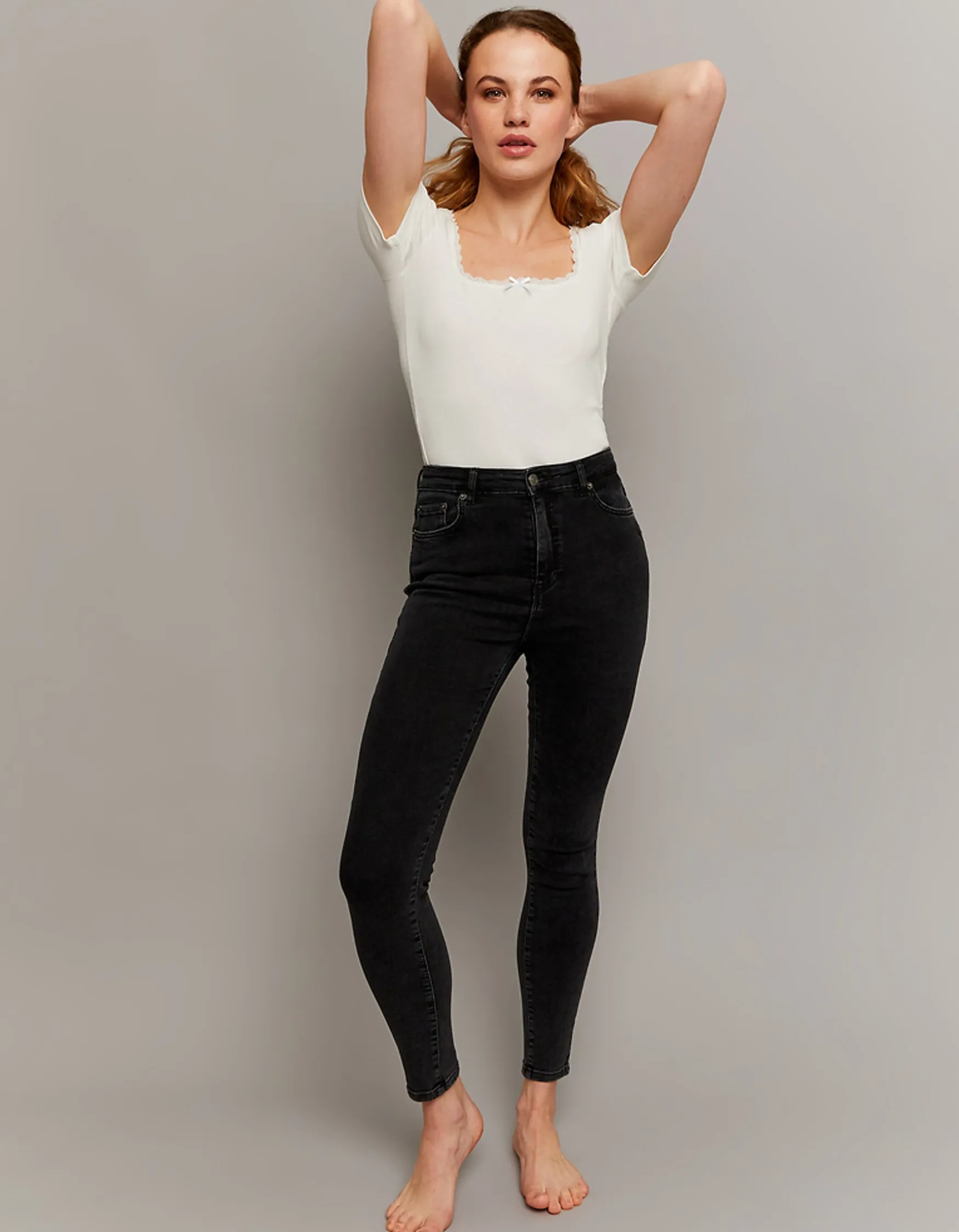 Tally Weijl e High Waist Skinny Jeans^ Jeans