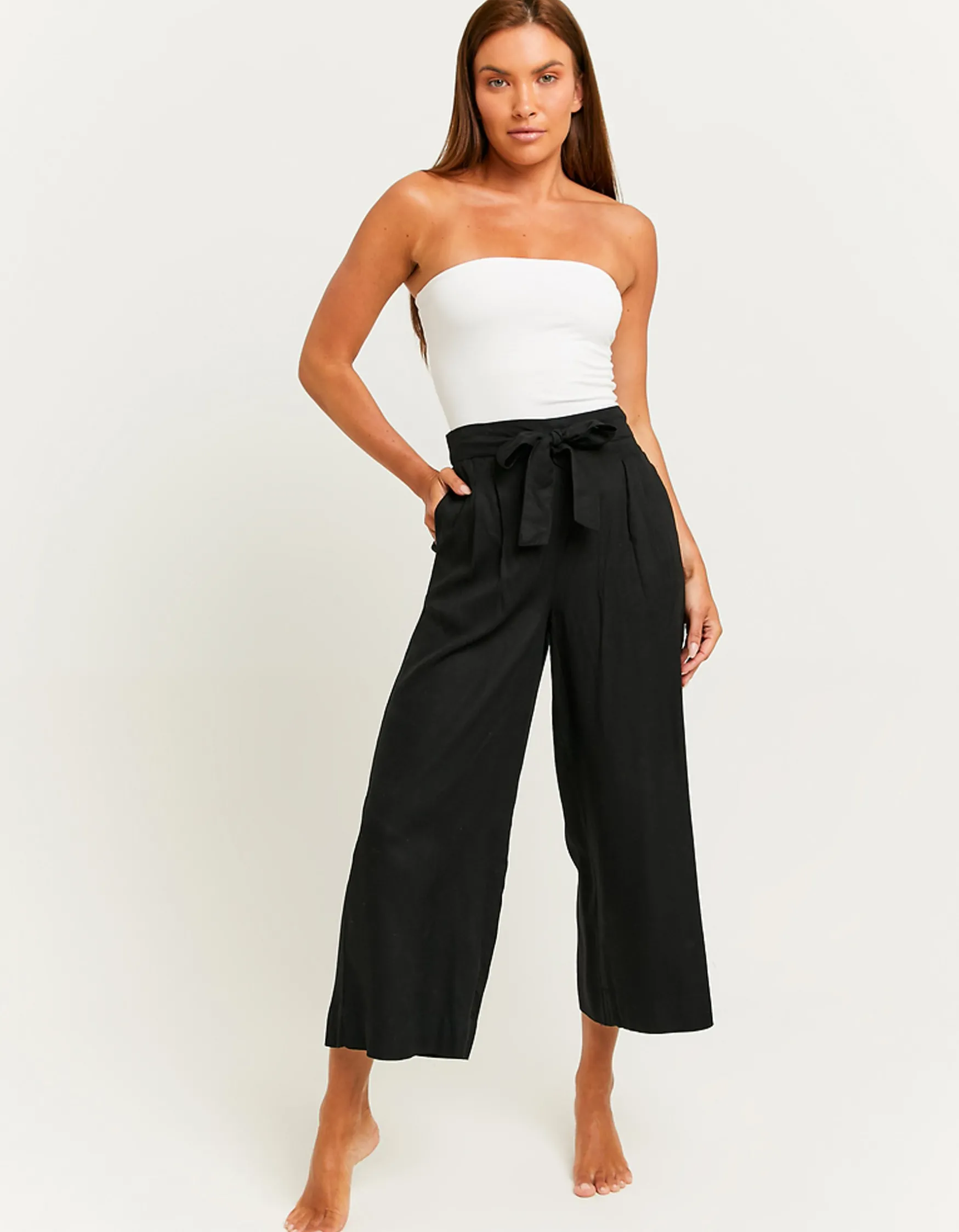 Tally Weijl e Wide Leg Hose mit elastischem Bund^ Hosen