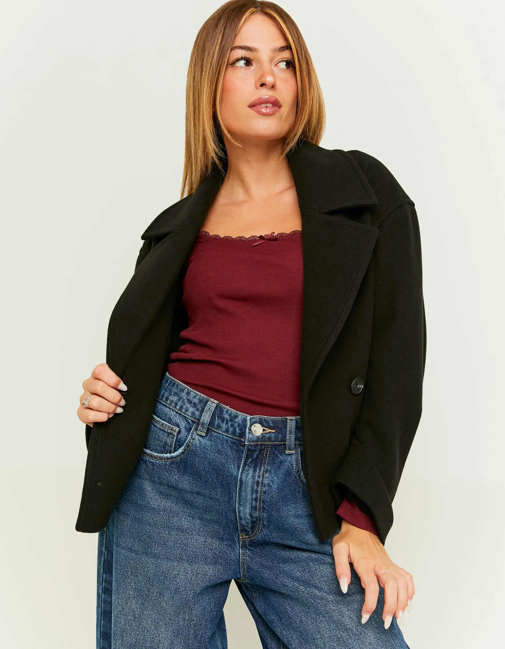 Tally Weijl er Cropped Mantel aus Faux-Wolle^ Jacken