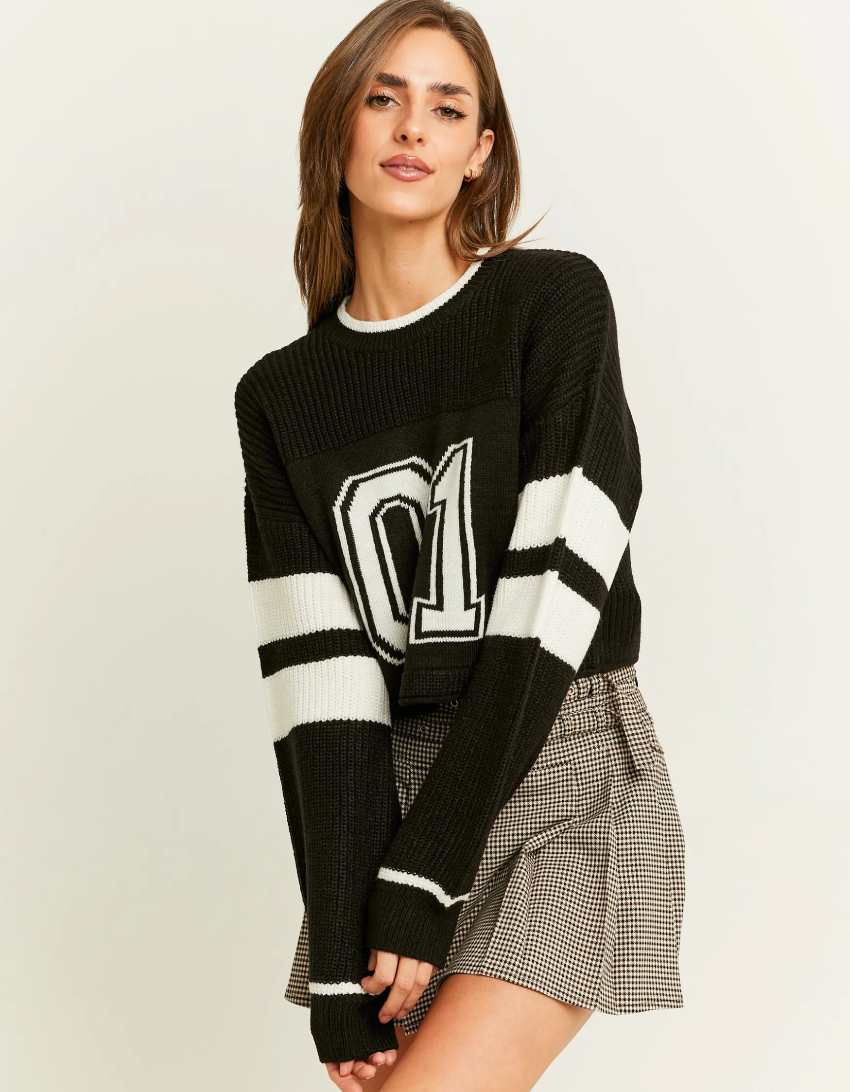 Tally Weijl er Pulli im Varsity-Stil^ Strick