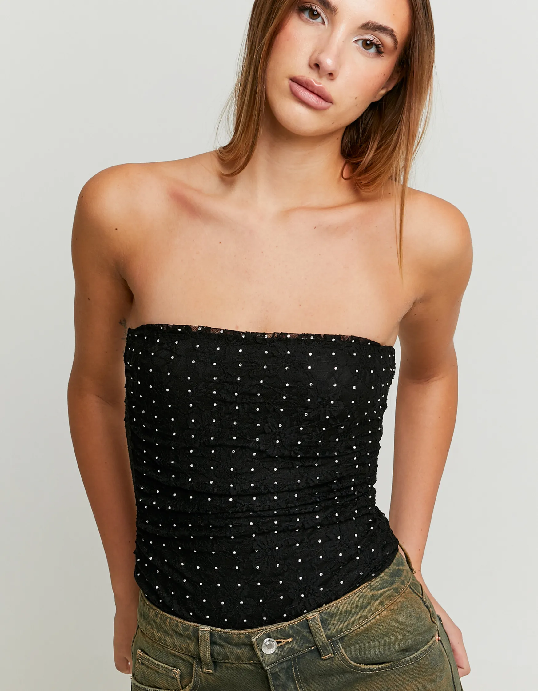 Tally Weijl er Spitzen Bodysuit mit Strass^ Bodies