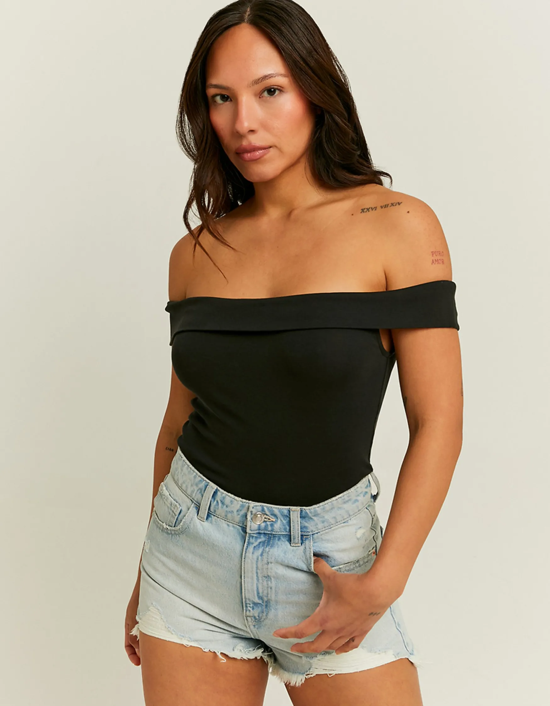 Tally Weijl es Basic Off Shoulder Tank Top^ Basic T-Shirts