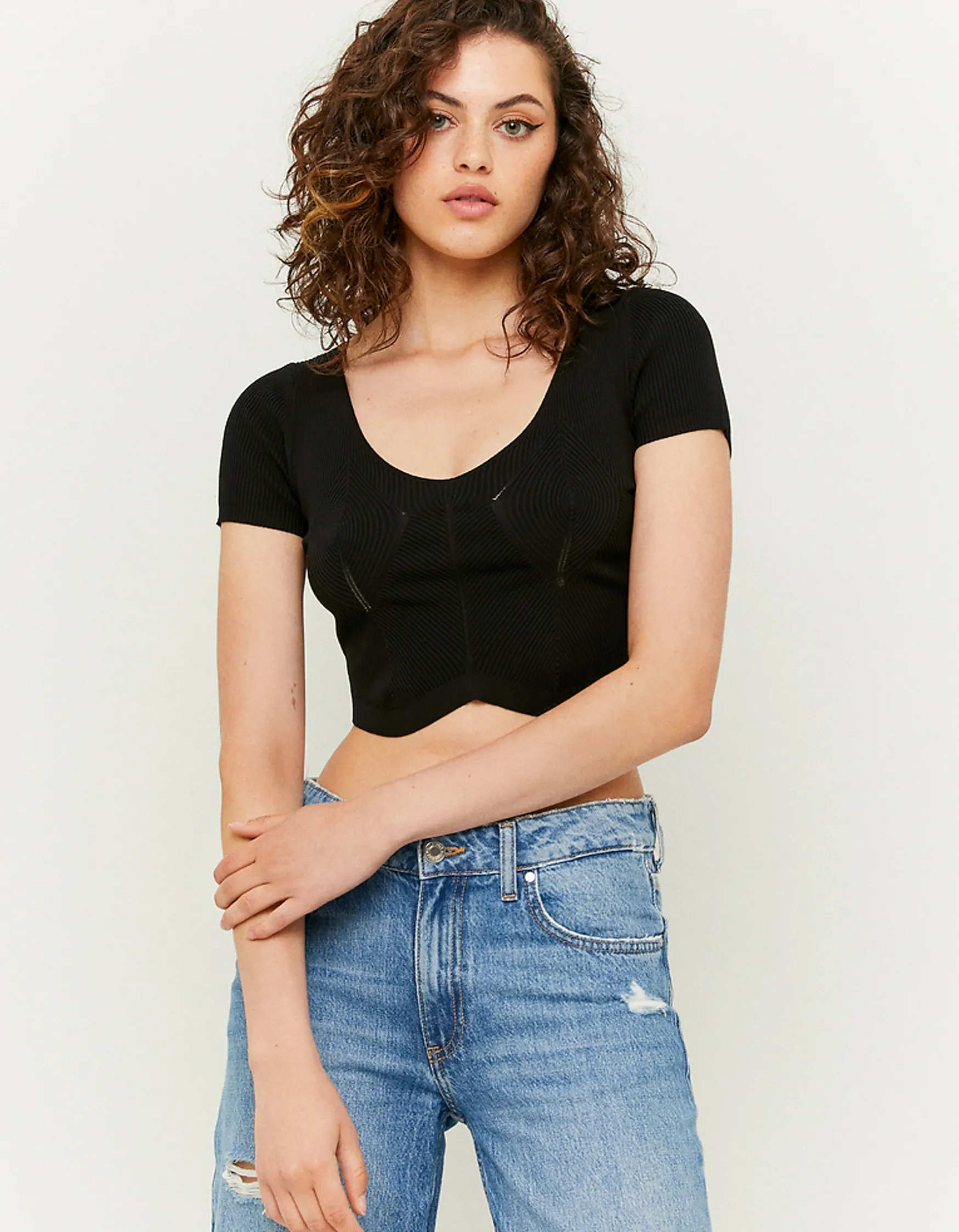 Tally Weijl es Crop Top aus Strick^ Strick | Tops