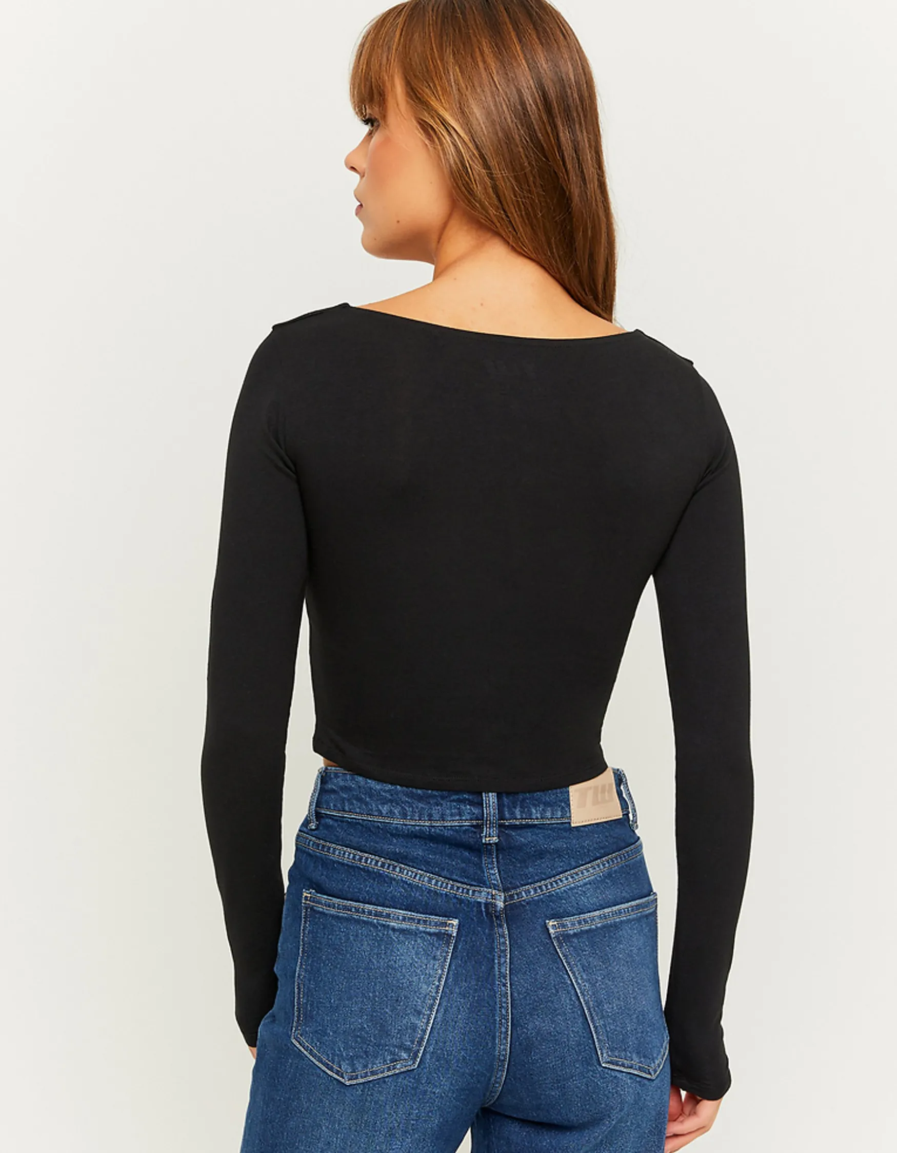 Tally Weijl es Cropped Basic T-Shirt^ Basic T-Shirts