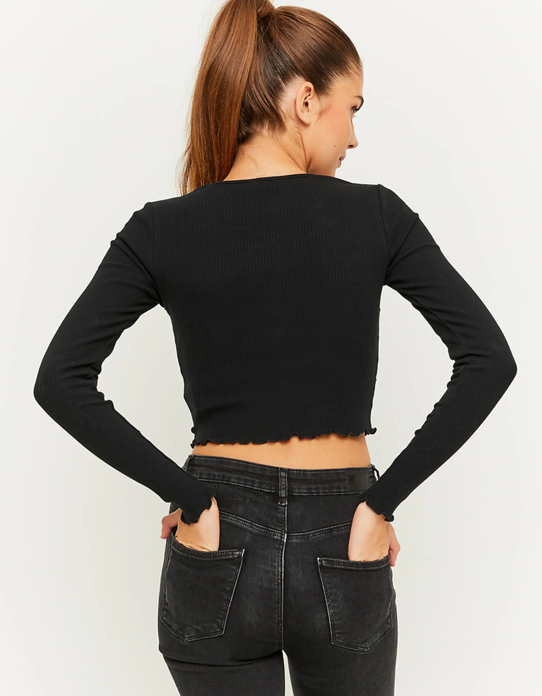 Tally Weijl es cropped Basic-T-Shirt^ Basic T-Shirts