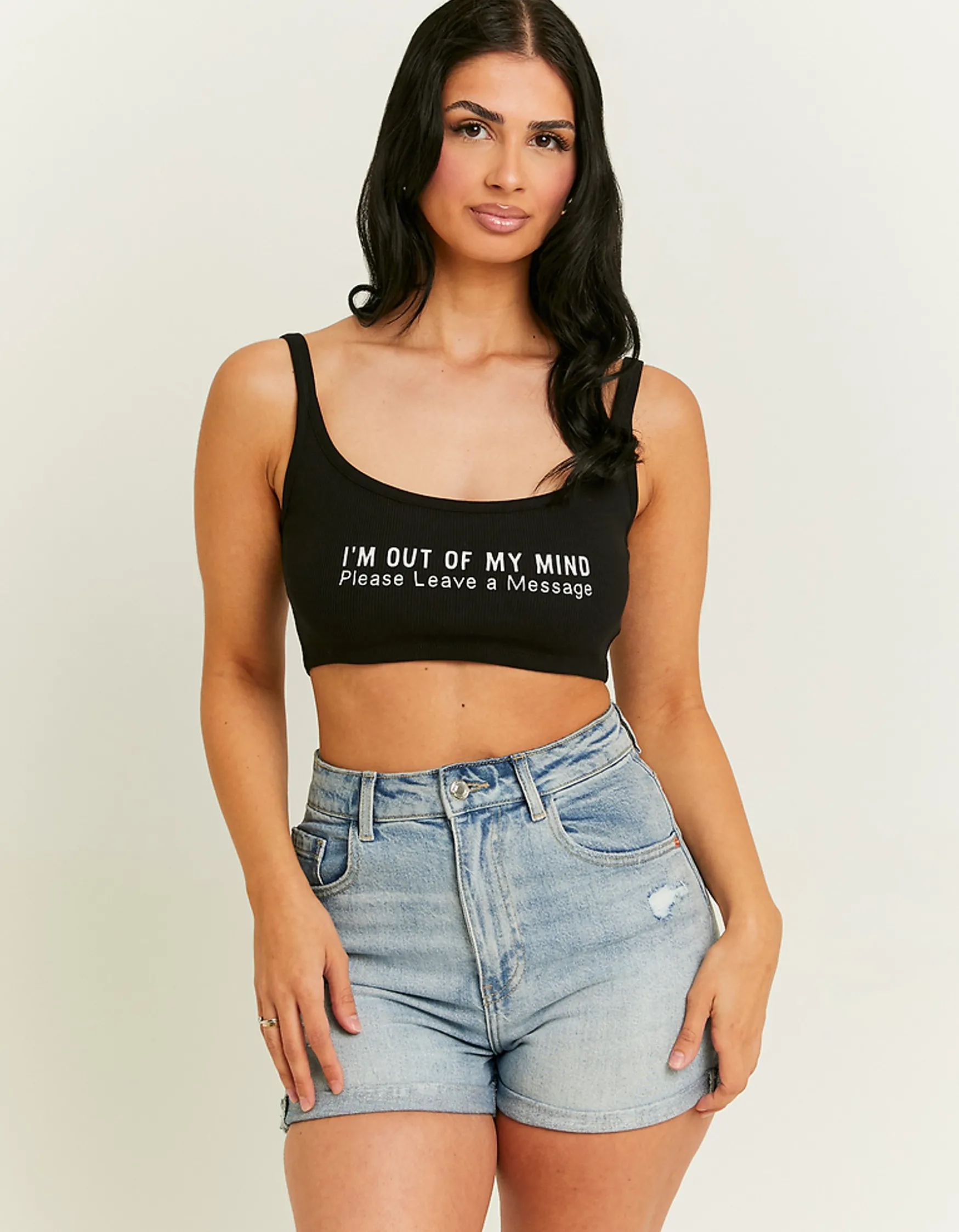 Tally Weijl es Cropped Bedrucktes Tank Top^ T-Shirts Mit Print