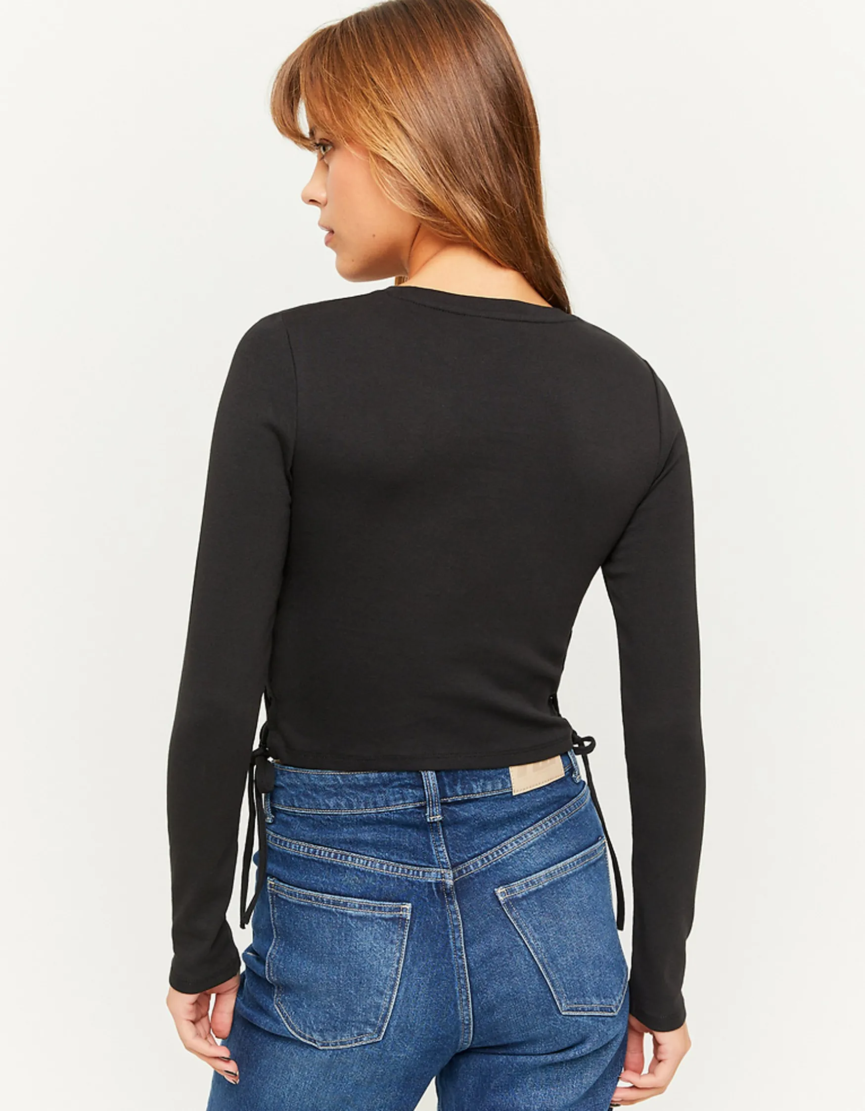 Tally Weijl es cropped Top mit seitlicher Schnürung^ T-Shirts Mit Print