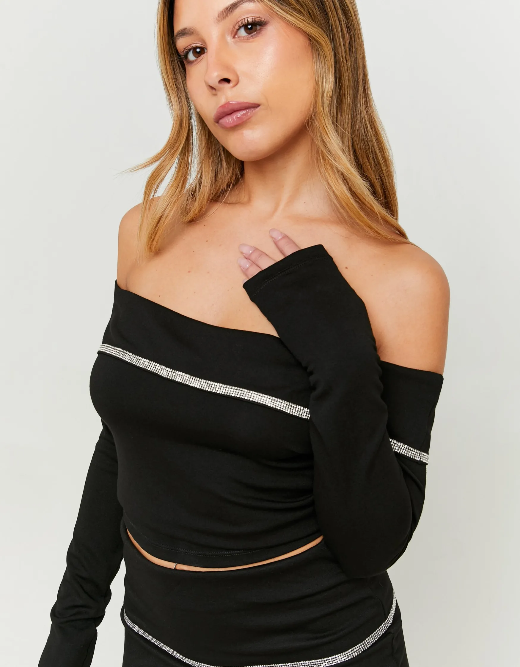 Tally Weijl es Off Shoulder Top mit Strass^ Tops | Total Look