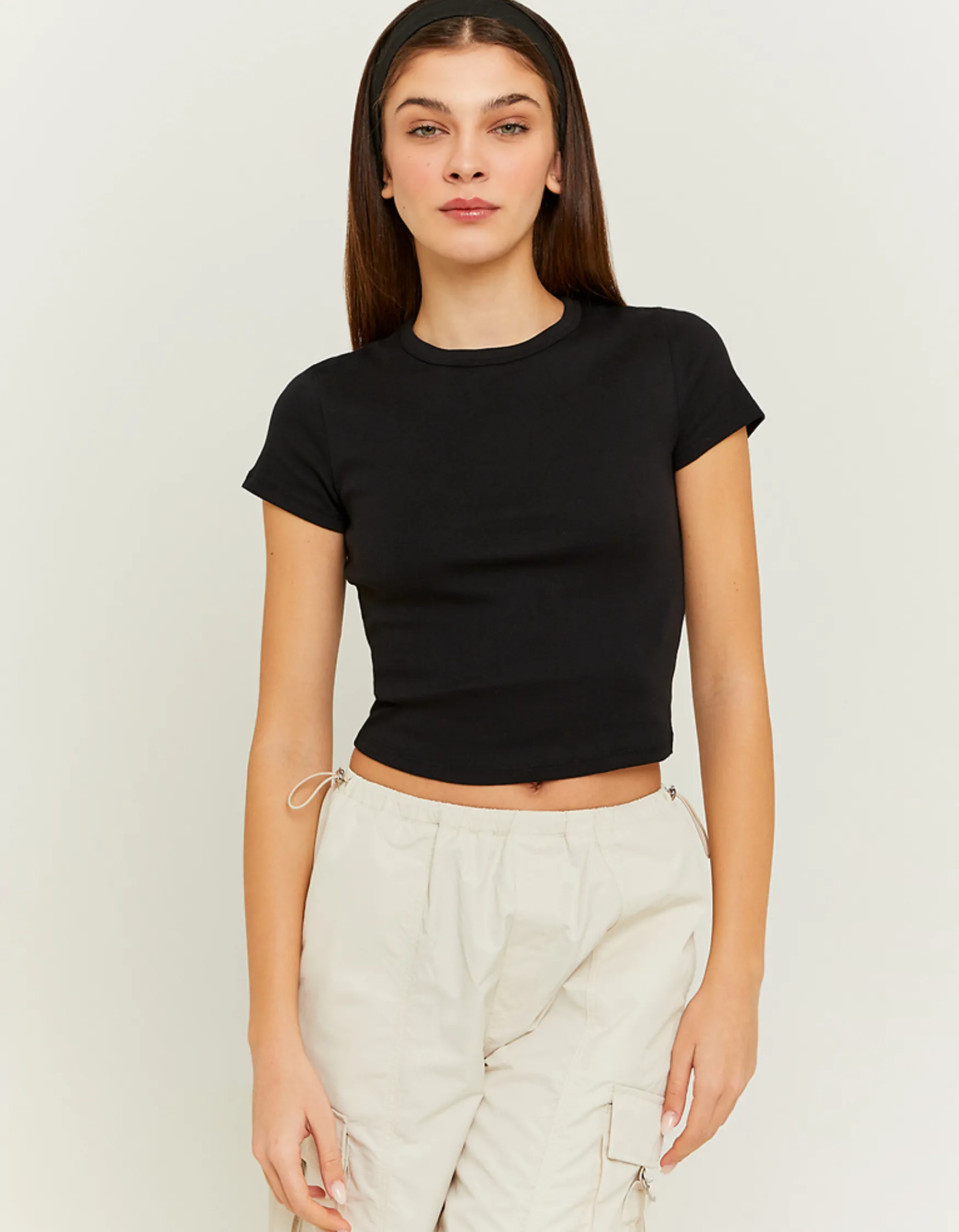 Tally Weijl es Ribbed Basic T-Shirt^ Basic T-Shirts