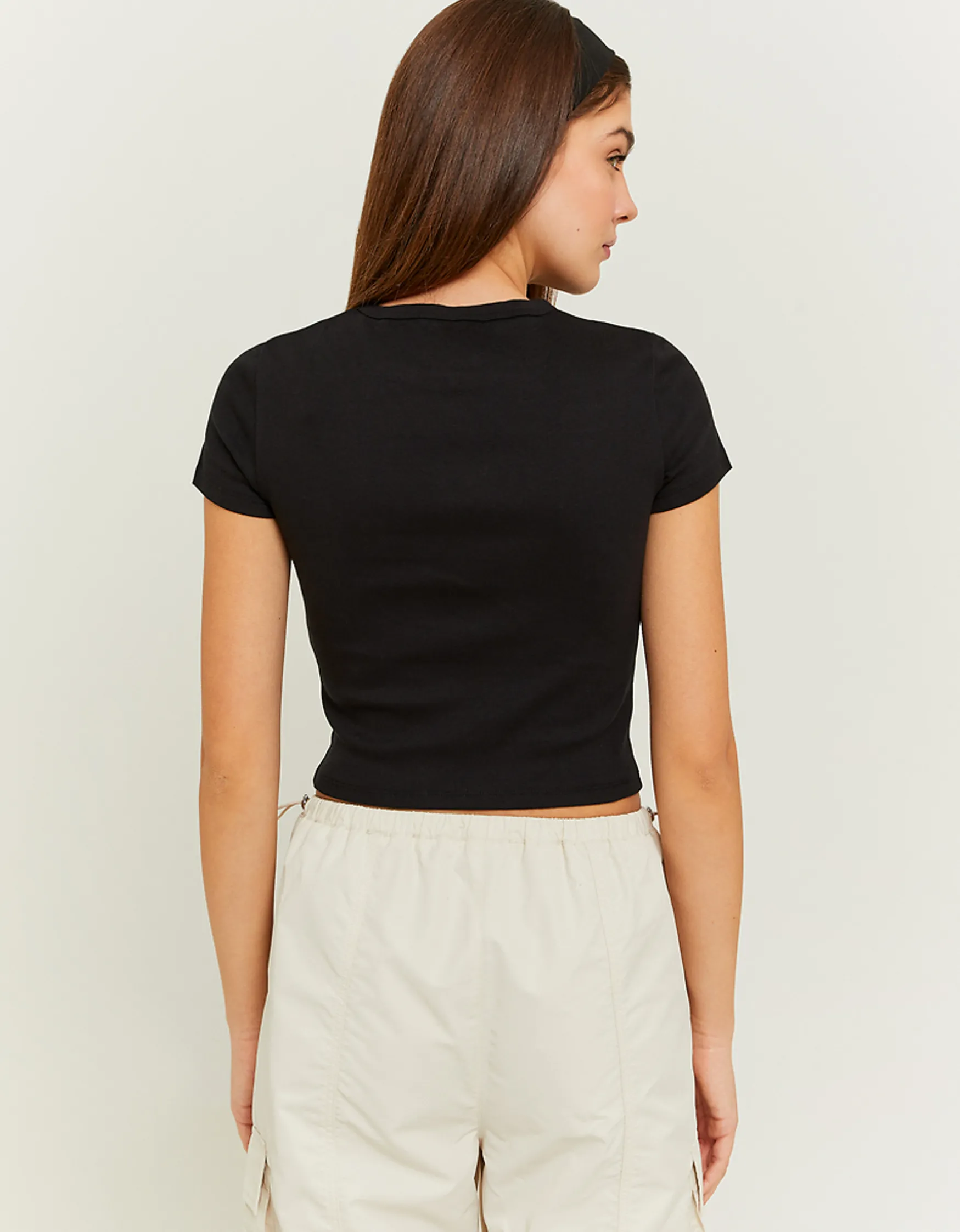 Tally Weijl es Ribbed Basic T-Shirt^ Basic T-Shirts