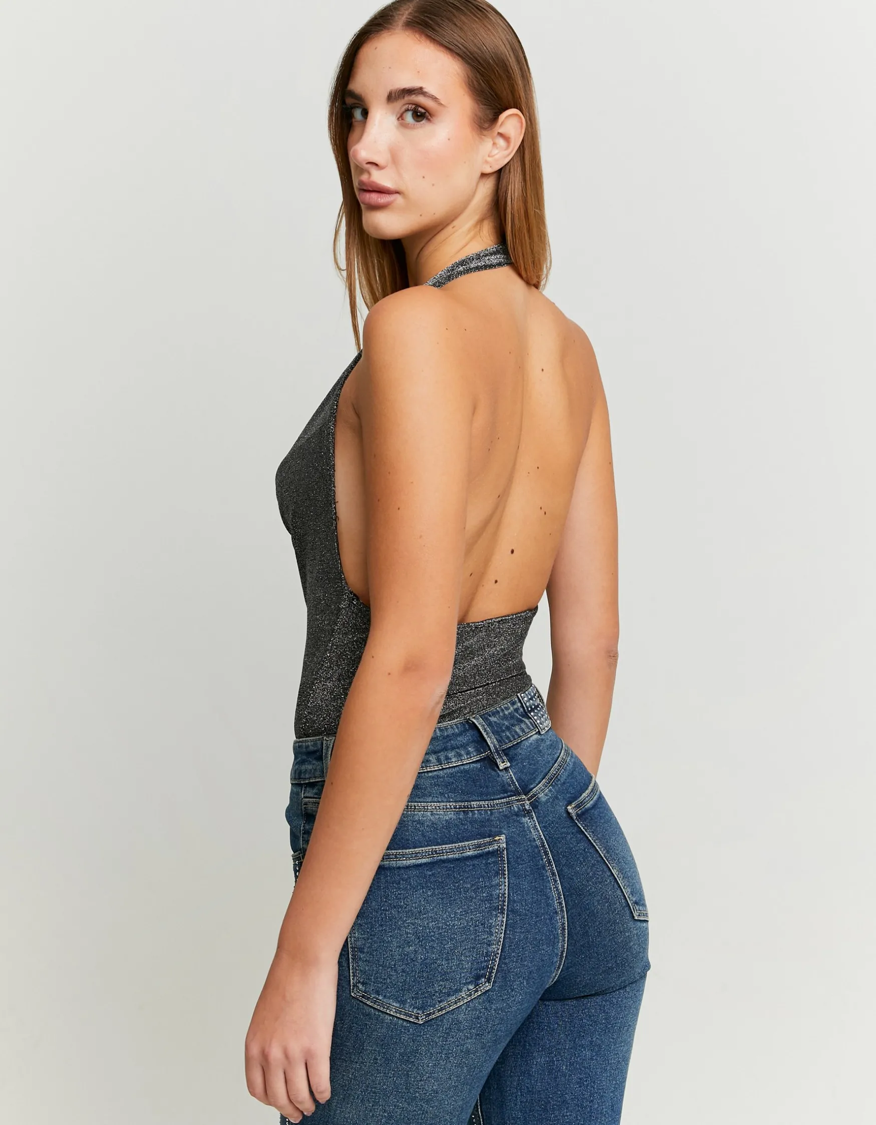 Tally Weijl Silber Lurex Bodysuit^ Bodies