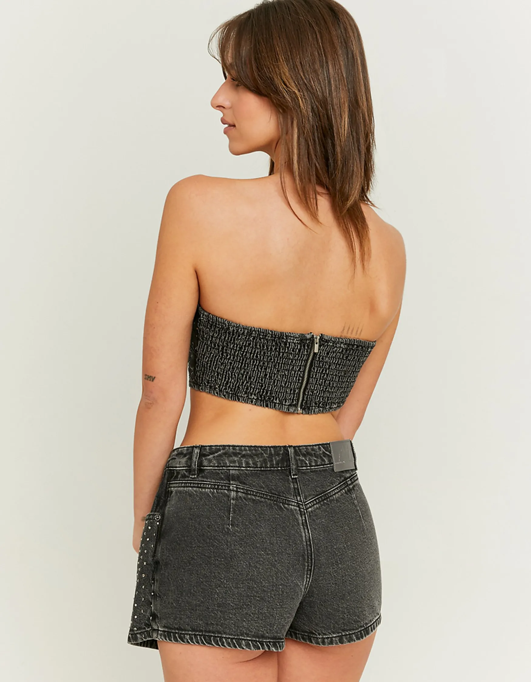 Tally Weijl Verziertes Denim Crop Top^ Tops | Total Look