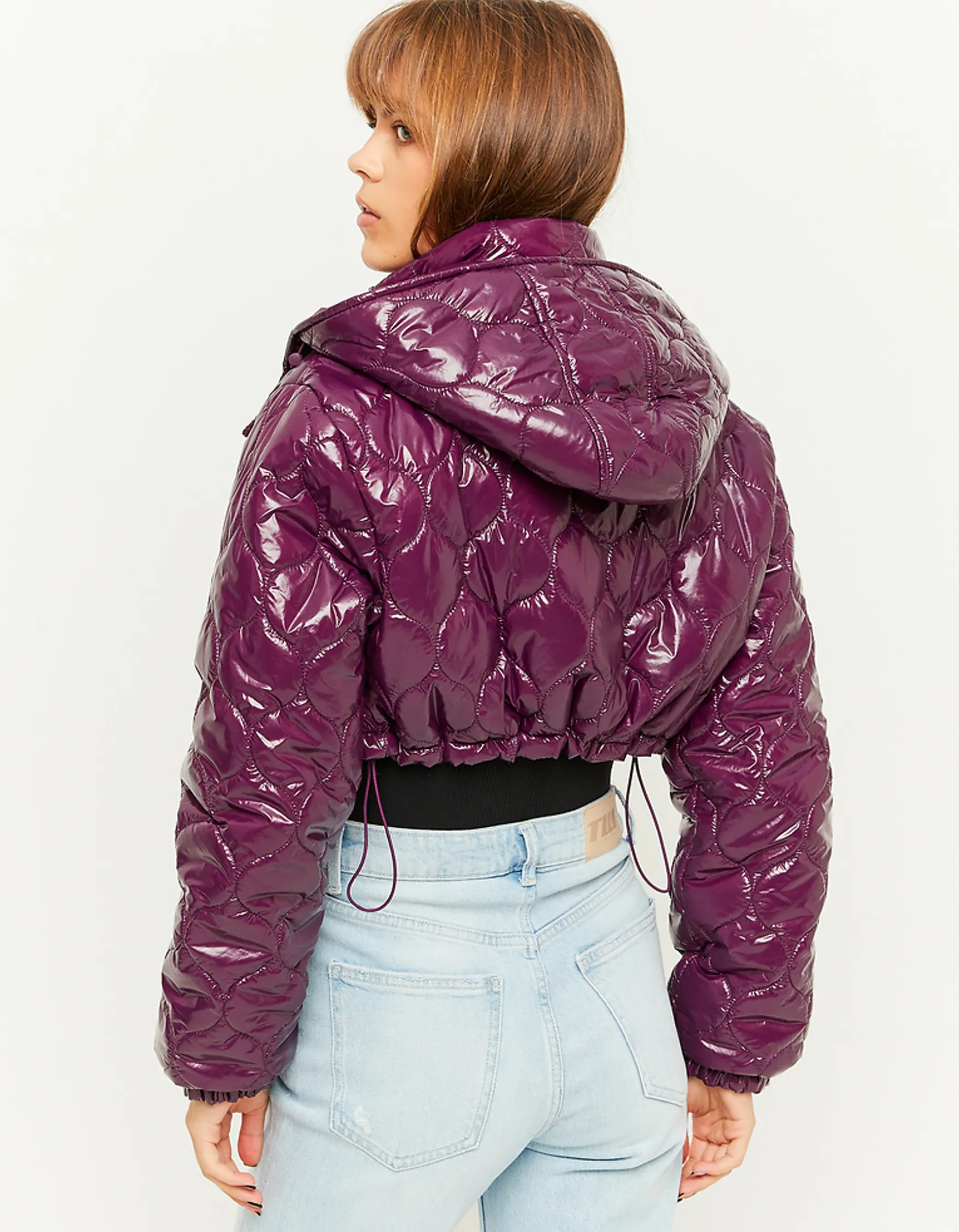 Tally Weijl e gefütterte Cropped Jacke mit Vinyl Effect^ Jacken