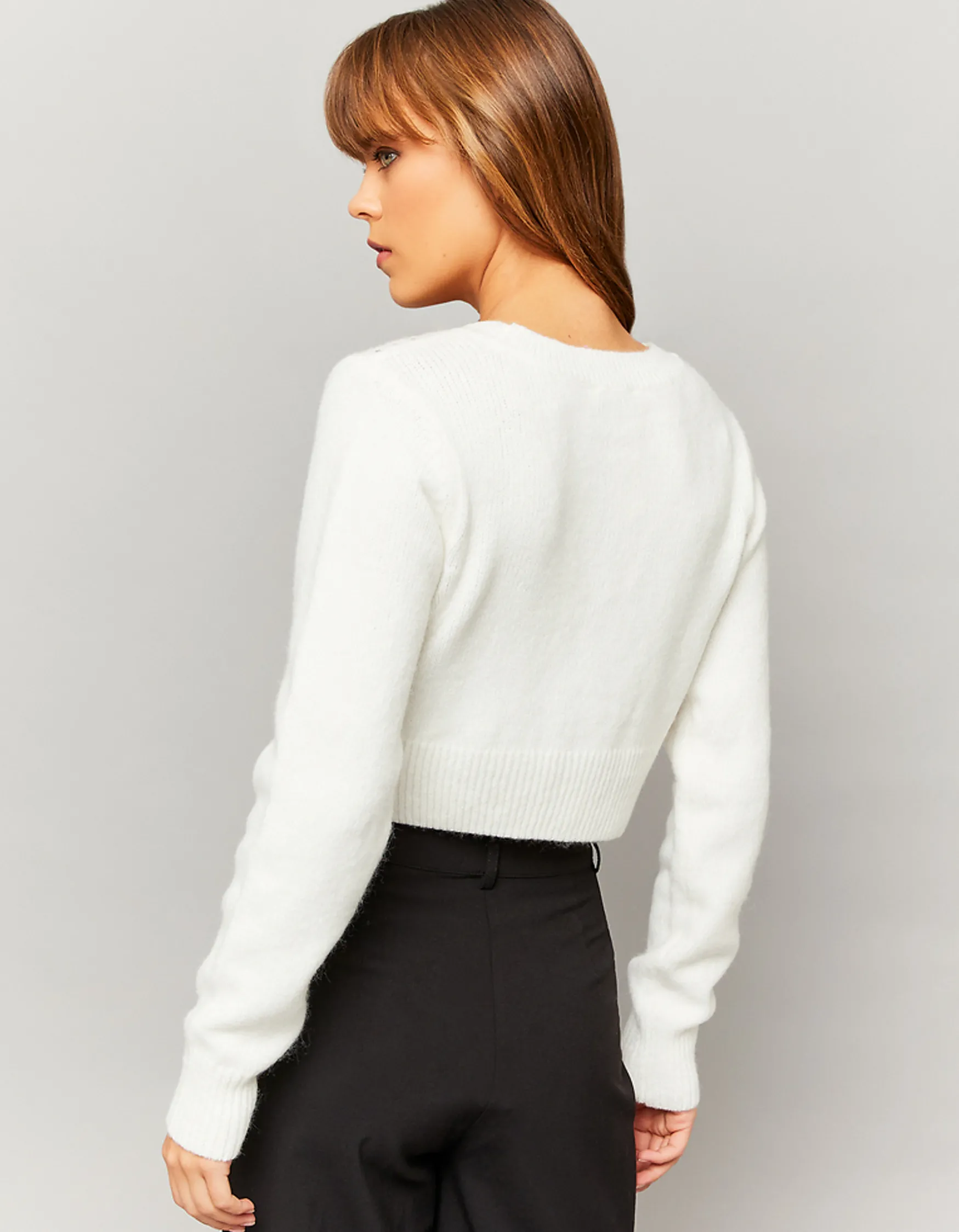 Tally Weijl er Cropped Cardigan mit Strass^ Strick