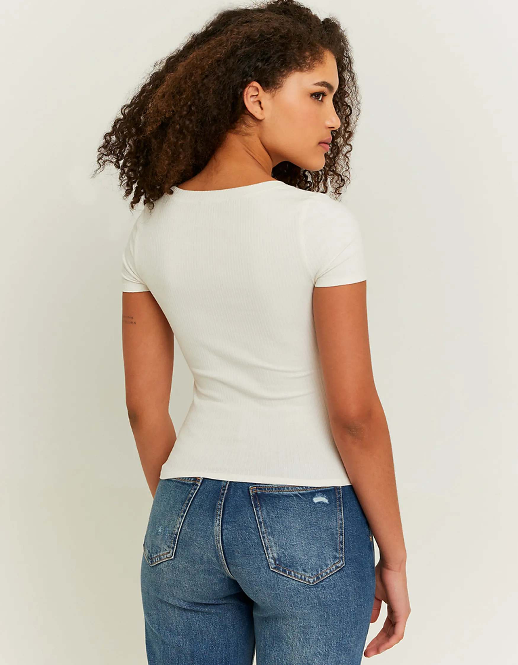 Tally Weijl es Basic Regular Fit T-Shirt^ Basic T-Shirts