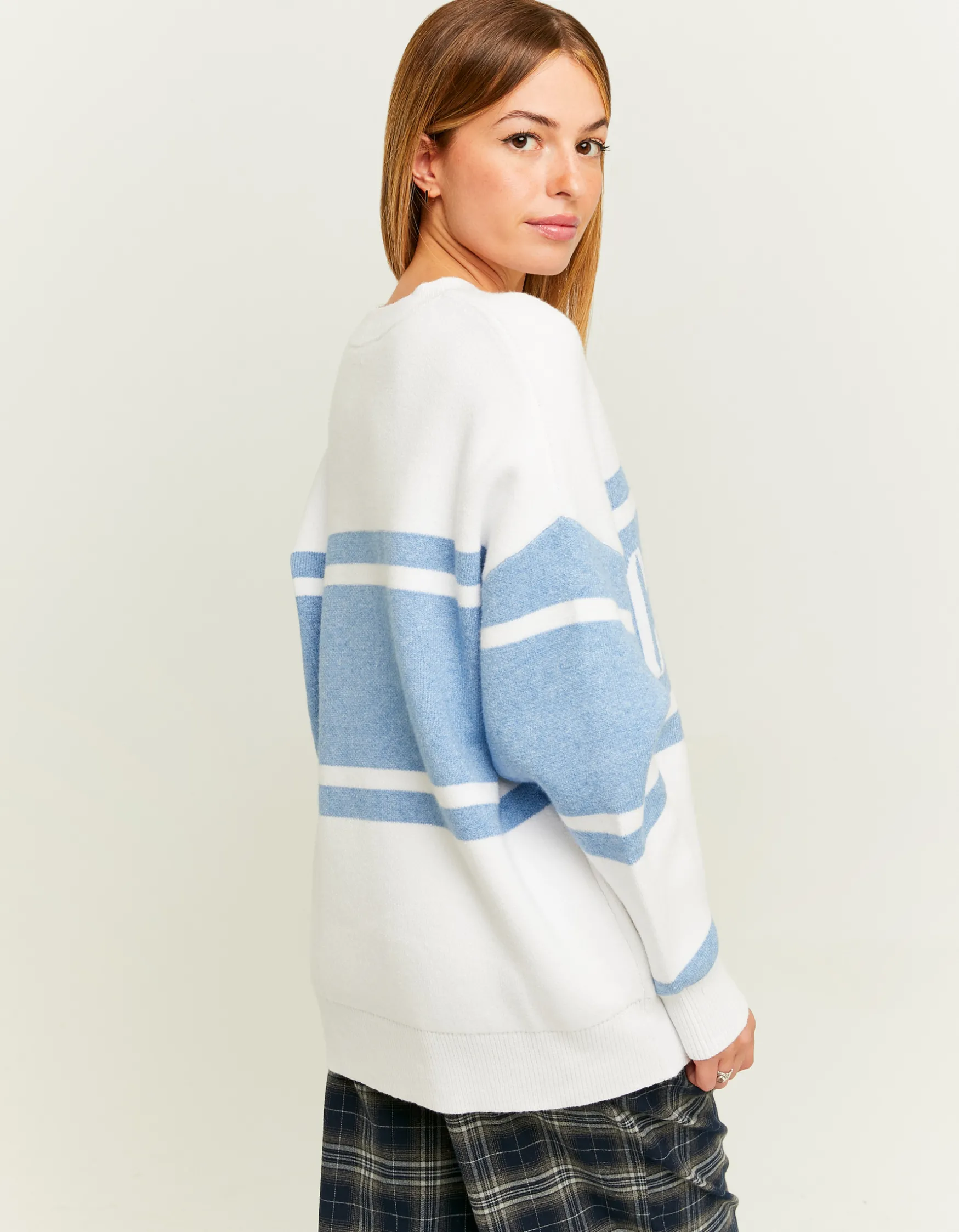 Tally Weijl Weisser Oversized Pullover mit Print^ Strick