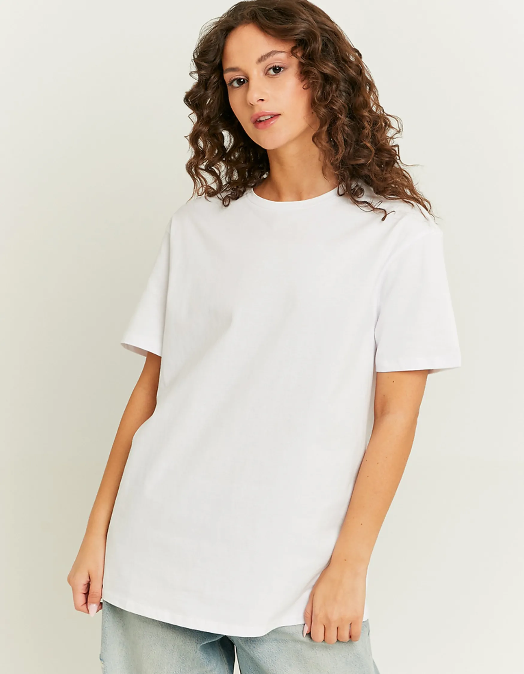 Tally Weijl Weisses Oversized Basic T-Shirt^ Basic T-Shirts