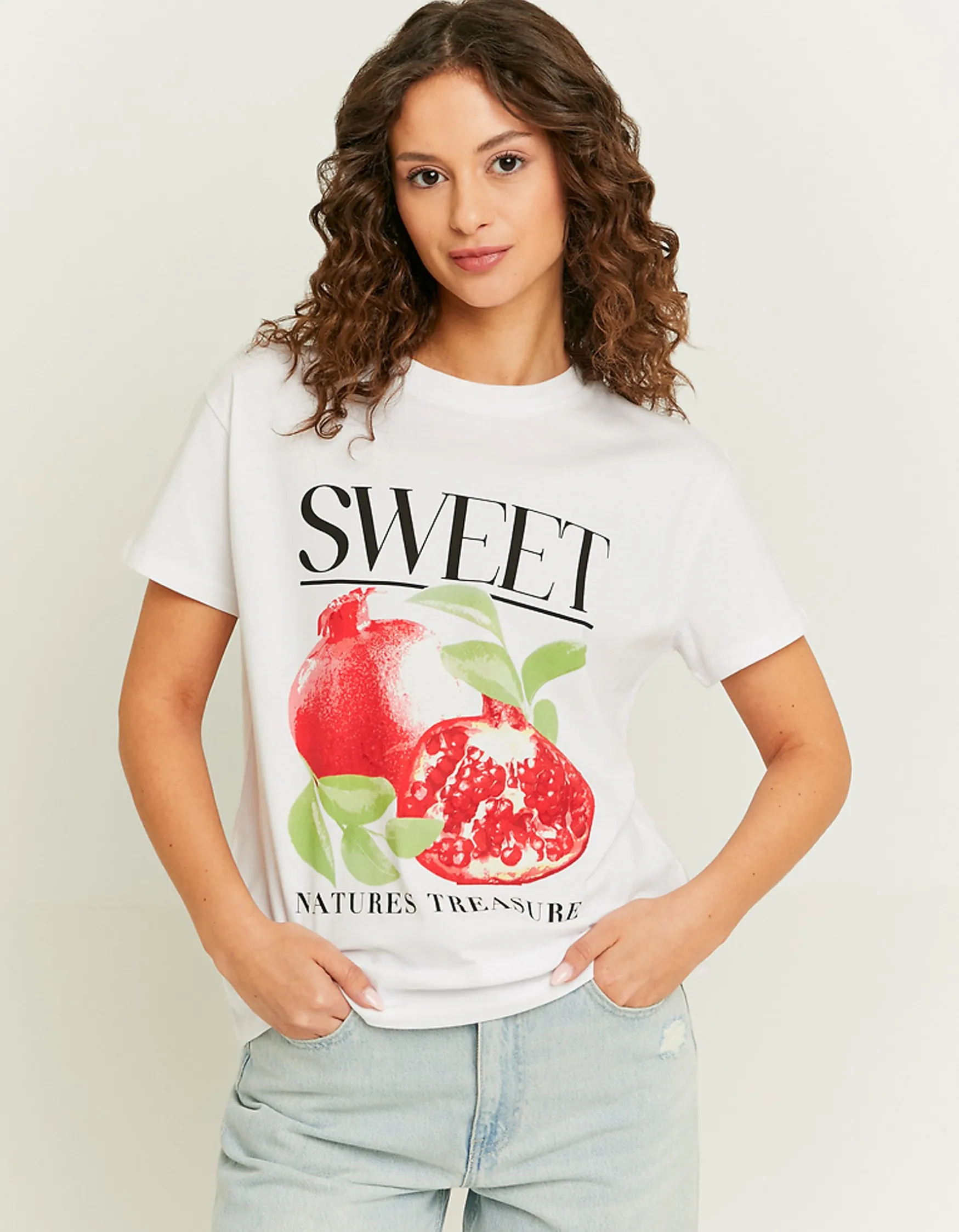 Tally Weijl Weisses Oversized Print T-Shirt^ T-Shirts Mit Print