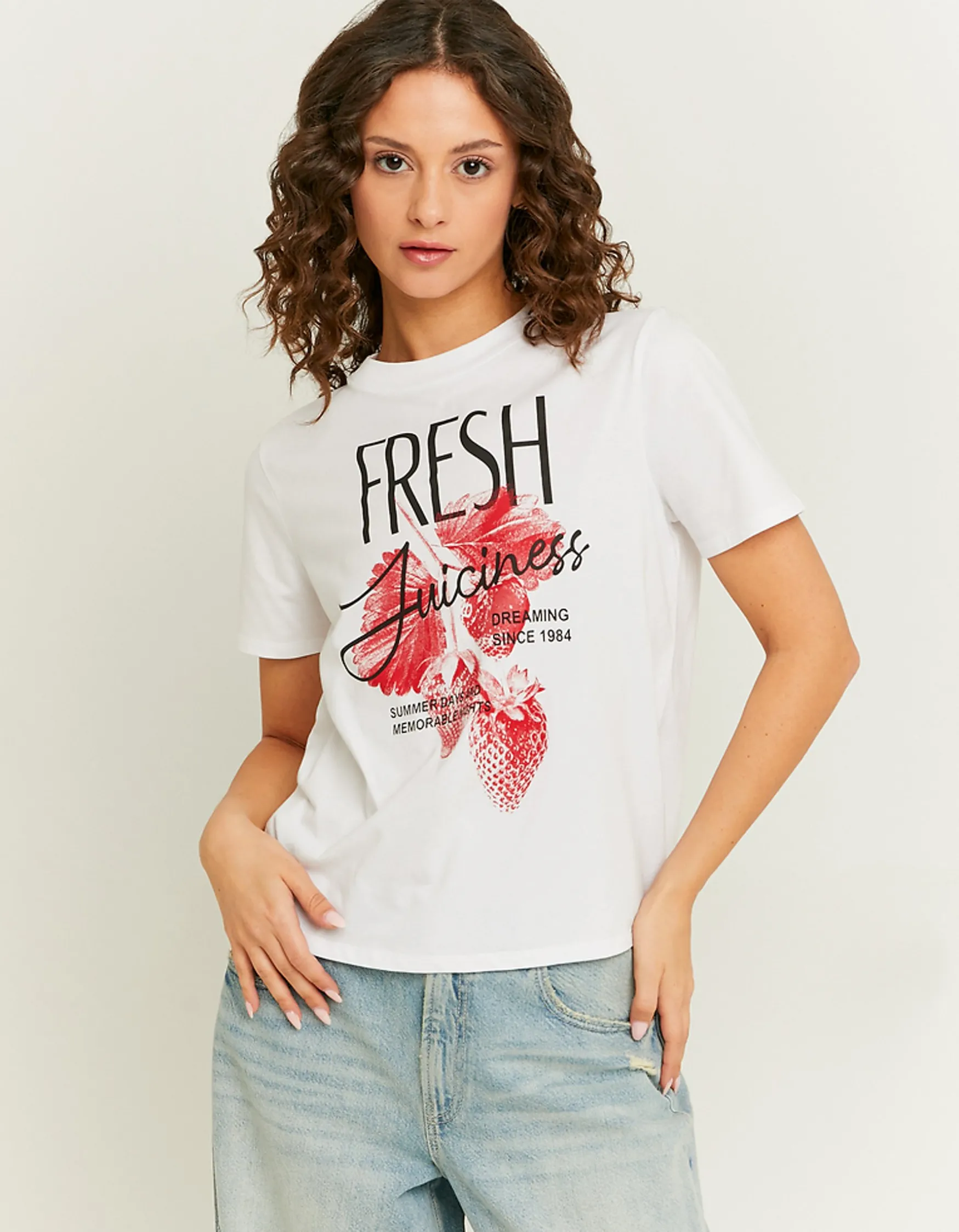 Tally Weijl Weisses Oversized Print T-Shirt^ T-Shirts Mit Print